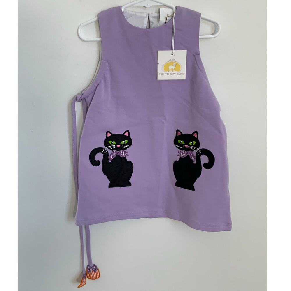 The Yellow Lamb Emma Jumper- Black cats NWT size 2T